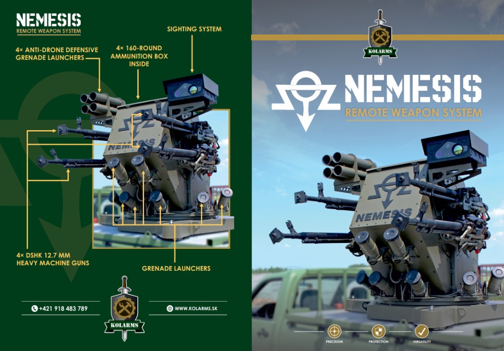 Prehľad diaľkovo ovládanej zbraňovej stanice NEMESIS